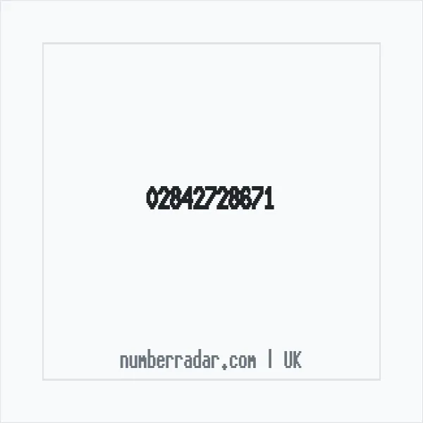 Reverse number check for +44 28 4272 8671 — who called me?