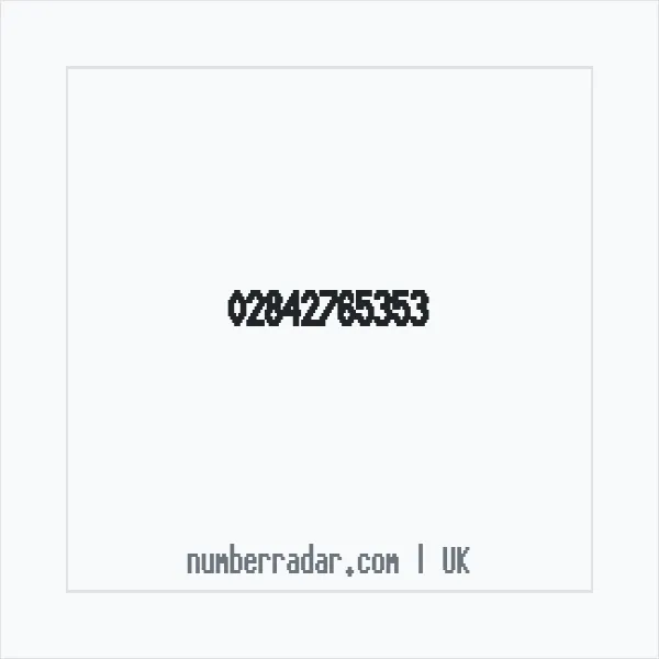 Reverse number check for +44 28 4276 5353 — who called me?