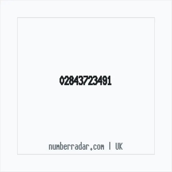 Reverse number check for +44 28 4372 3491 — who called me?