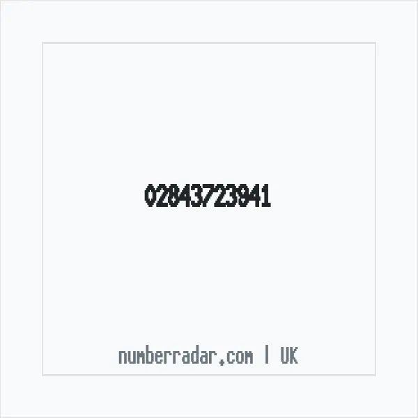 Reverse number check for +44 28 4372 3941 — who called me?