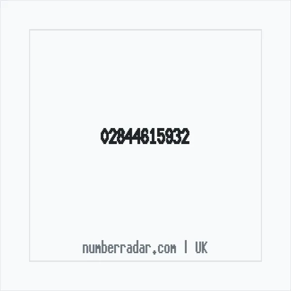 Reverse number check for +44 28 4461 5932 — who called me?