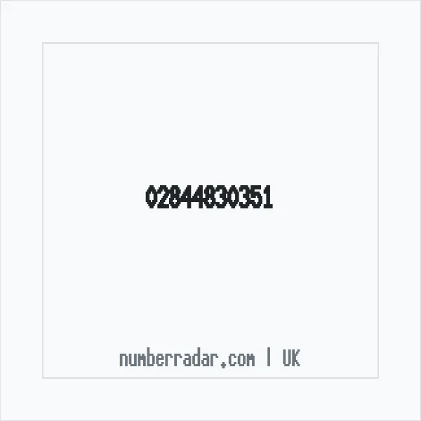 Reverse number check for +44 28 4483 0351 — who called me?