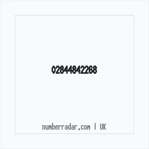 Reverse number check for +44 28 4484 2268 — who called me?