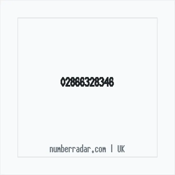 Reverse number check for +44 28 6632 8346 — who called me?
