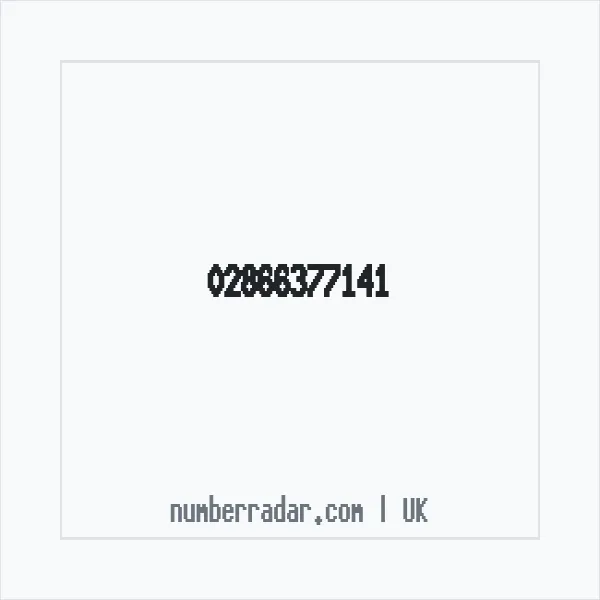 Reverse number check for +44 28 6637 7141 — who called me?