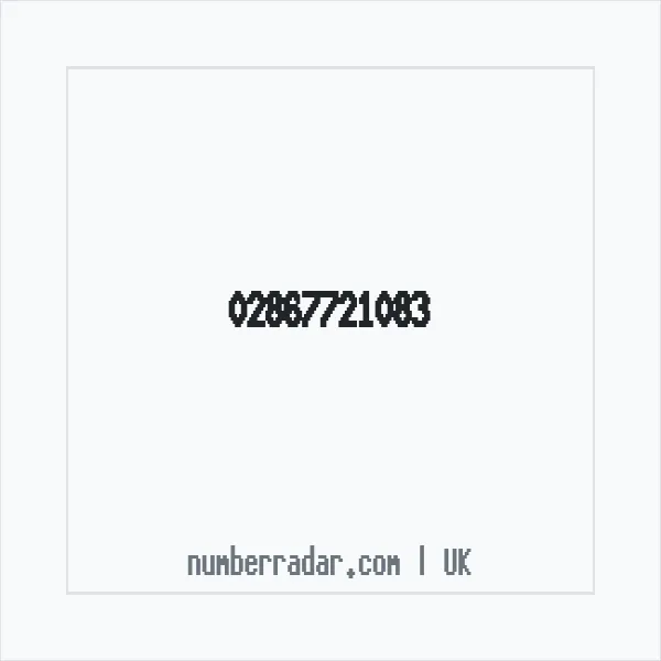 Reverse number check for +44 28 6772 1083 — who called me?