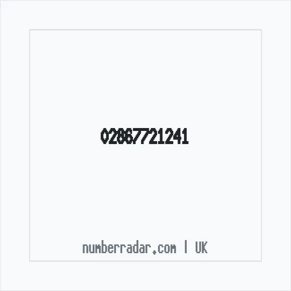 Reverse number check for +44 28 6772 1241 — who called me?