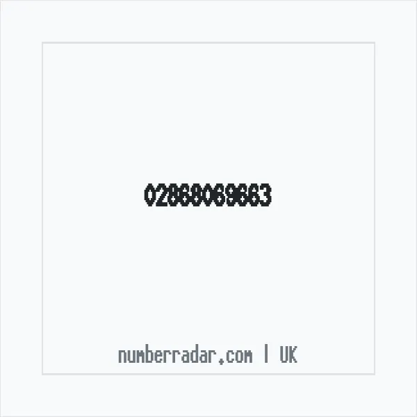 Reverse number check for +44 28 6806 9663 — who called me?