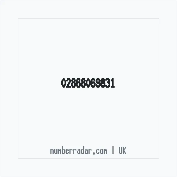 Reverse number check for +44 28 6806 9831 — who called me?