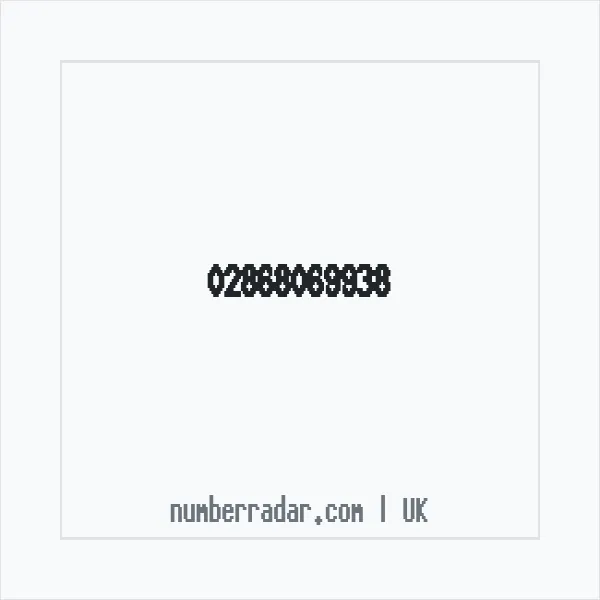 Reverse number check for +44 28 6806 9938 — who called me?