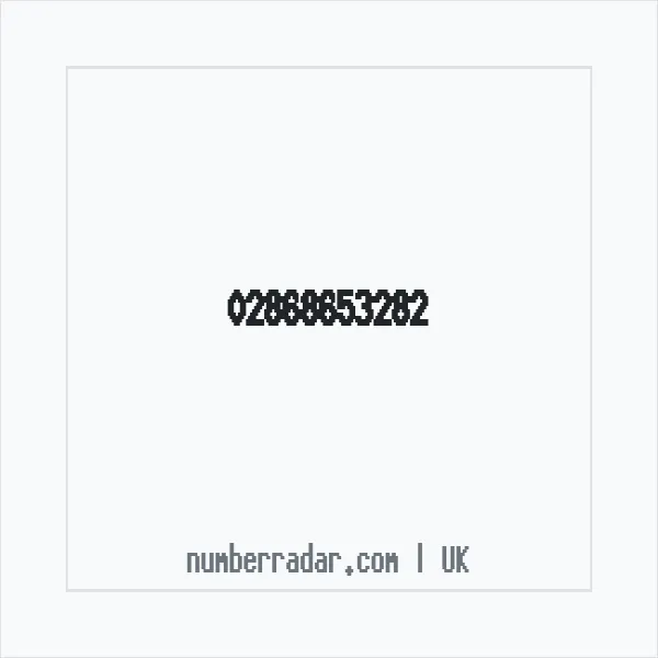 Reverse number check for +44 28 6865 3282 — who called me?
