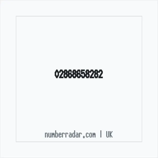 Reverse number check for +44 28 6865 8282 — who called me?