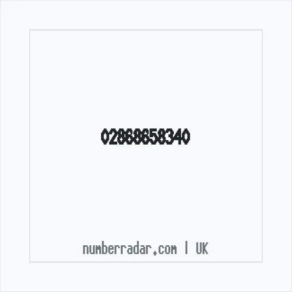 Reverse number check for +44 28 6865 8340 — who called me?