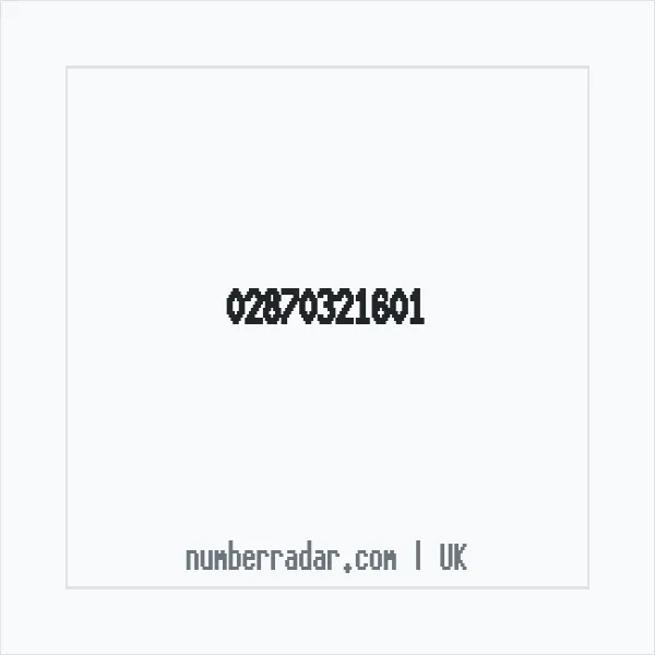Reverse number check for +44 28 7032 1601 — who called me?