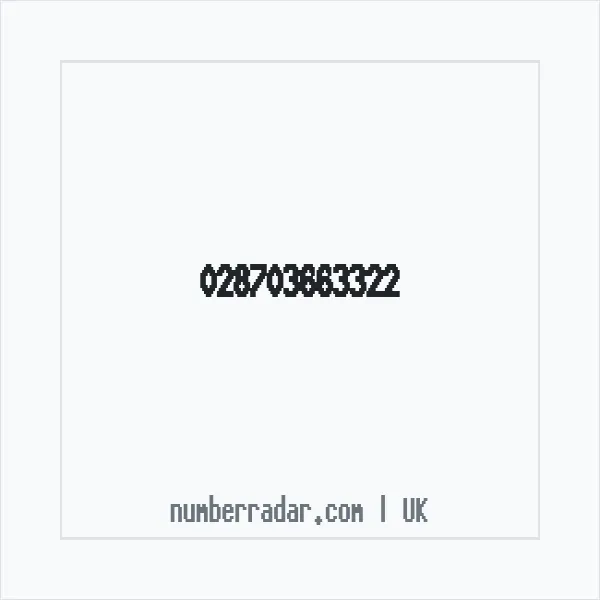 Reverse number check for +44 (2870) 366-332 — who called me?