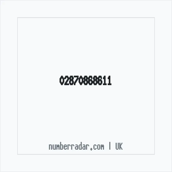 Reverse number check for +44 28 7086 8611 — who called me?