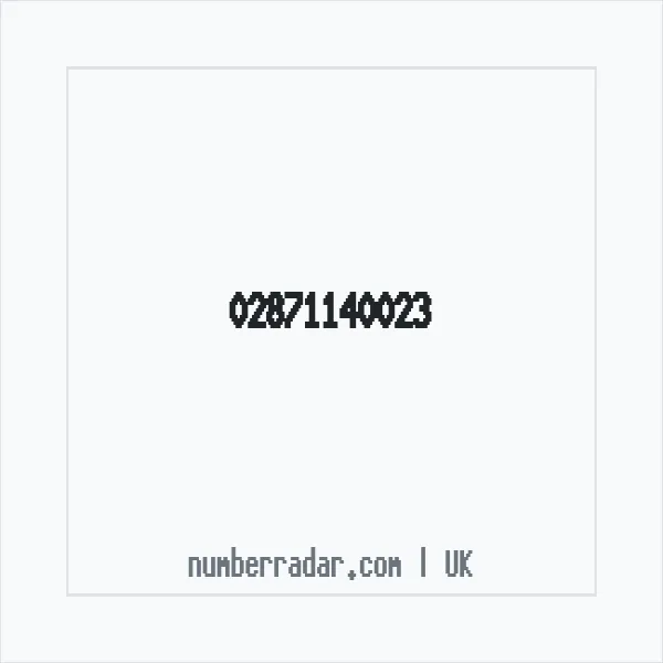 Reverse number check for +44 28 7114 0023 — who called me?
