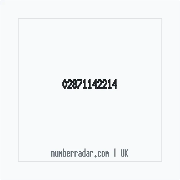 Reverse number check for +44 28 7114 2214 — who called me?