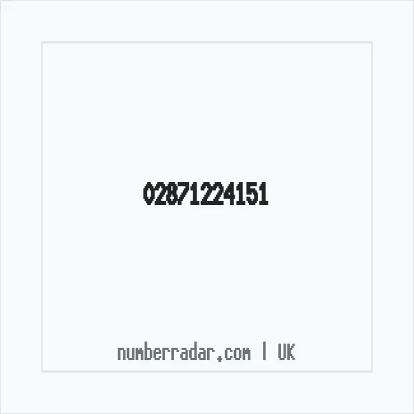 Reverse number check for +44 28 7122 4151 — who called me?