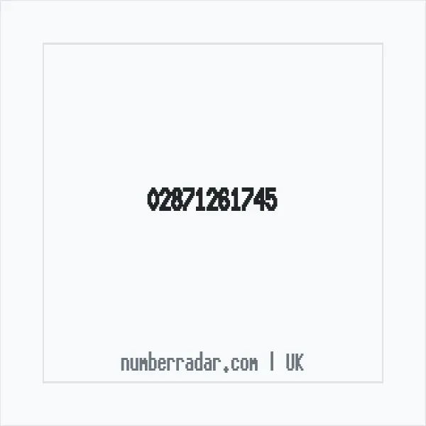 Reverse number check for +44 28 7126 1745 — who called me?