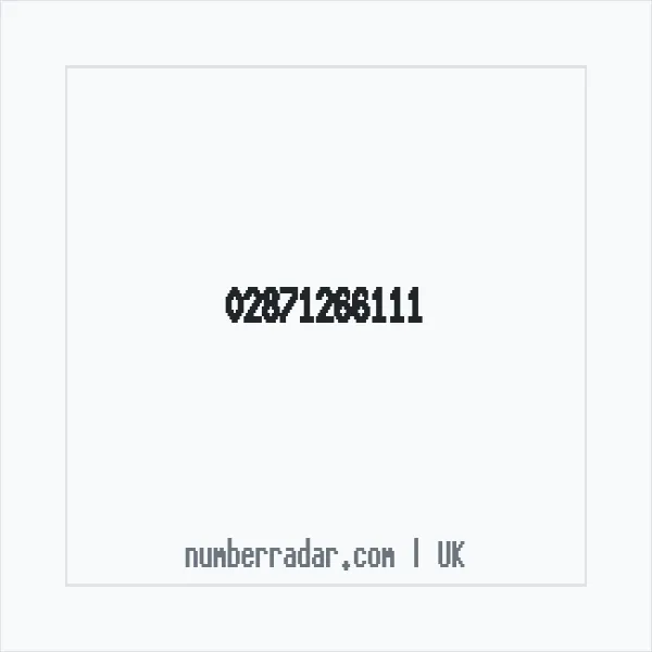 Reverse number check for +44 28 7126 6111 — who called me?