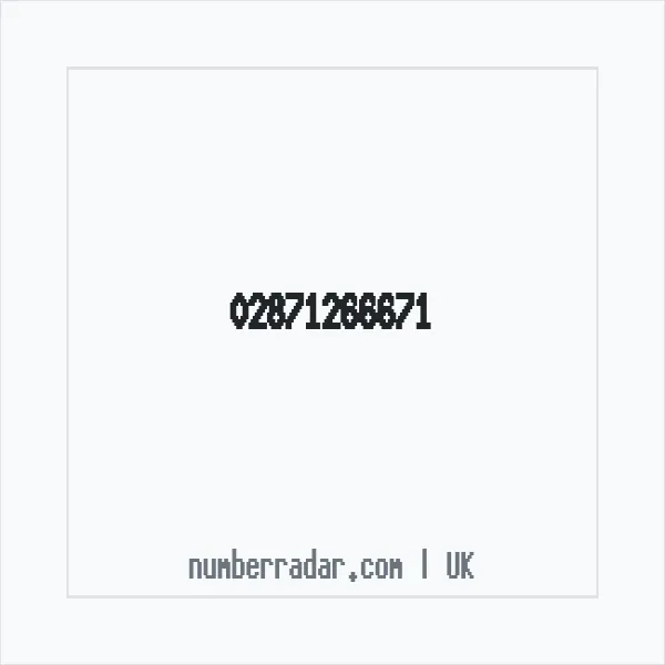 Reverse number check for +44 28 7126 6671 — who called me?
