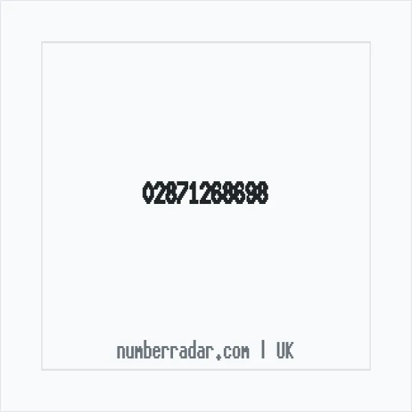 Reverse number check for +44 28 7126 8698 — who called me?