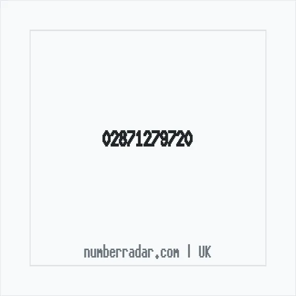 Reverse number check for +44 28 7127 9720 — who called me?