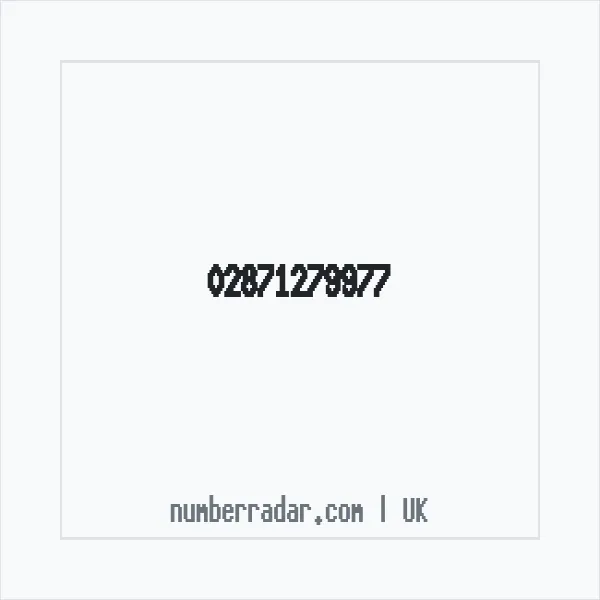 Reverse number check for +44 28 7127 9977 — who called me?