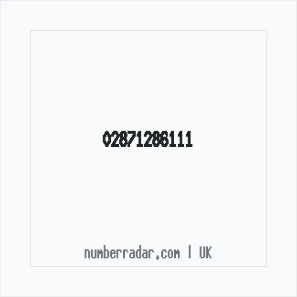 Reverse number check for +44 28 7128 6111 — who called me?