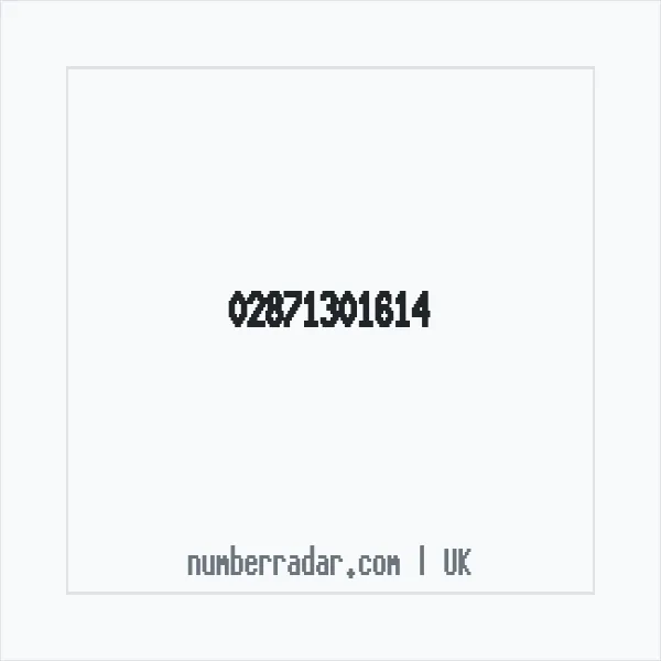 Reverse number check for +44 28 7130 1614 — who called me?