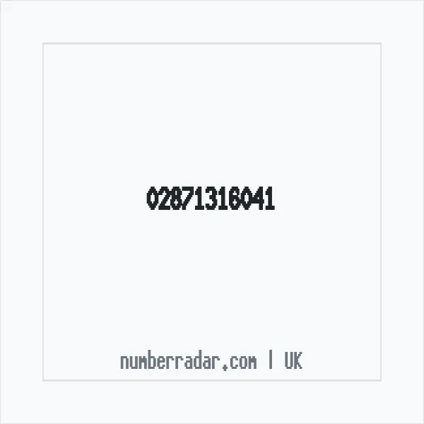 Reverse number check for +44 28 7131 6041 — who called me?
