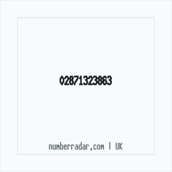 Reverse number check for +44 28 7132 3863 — who called me?