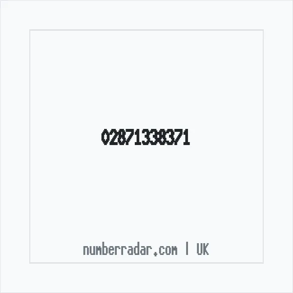 Reverse number check for +44 28 7133 8371 — who called me?