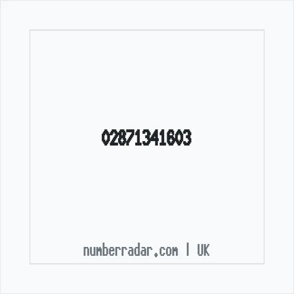 Reverse number check for +44 28 7134 1603 — who called me?