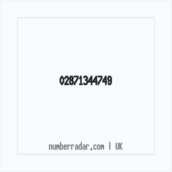 Reverse number check for +44 28 7134 4749 — who called me?