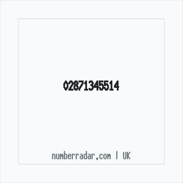 Reverse number check for +44 28 7134 5514 — who called me?