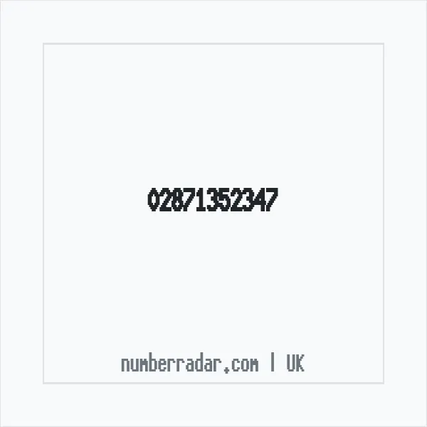 Reverse number check for +44 28 7135 2347 — who called me?