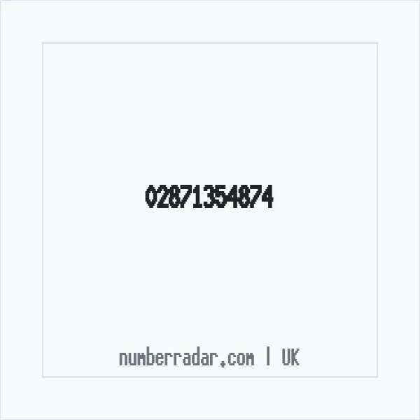 Reverse number check for +44 28 7135 4874 — who called me?