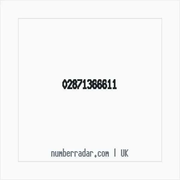 Reverse number check for +44 28 7136 6611 — who called me?