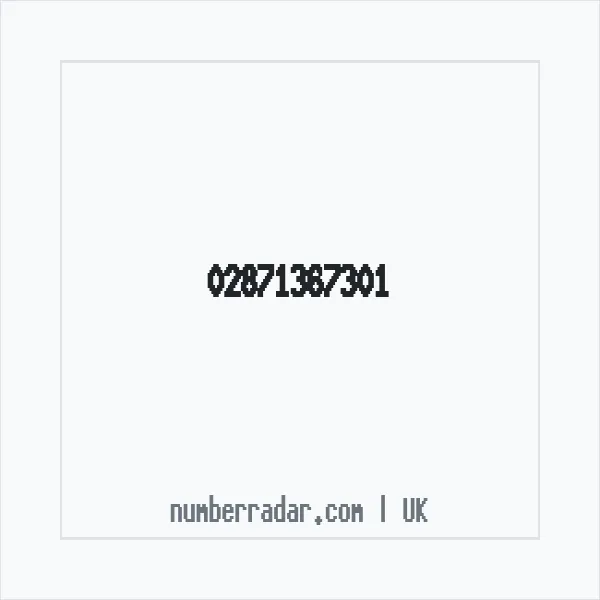 Reverse number check for +44 28 7136 7301 — who called me?