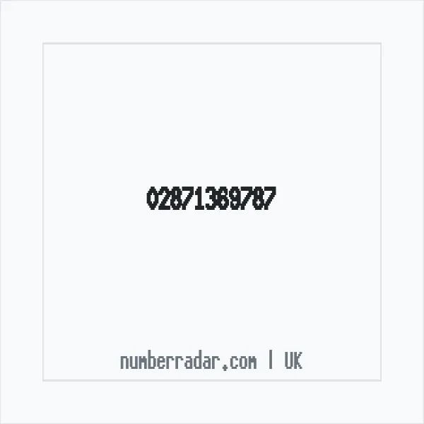 Reverse number check for +44 28 7136 9787 — who called me?