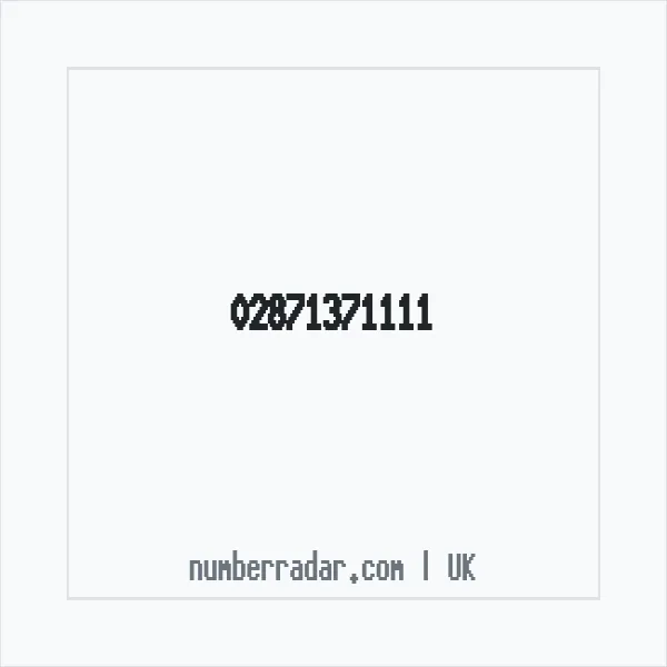Reverse number check for +44 28 7137 1111 — who called me?
