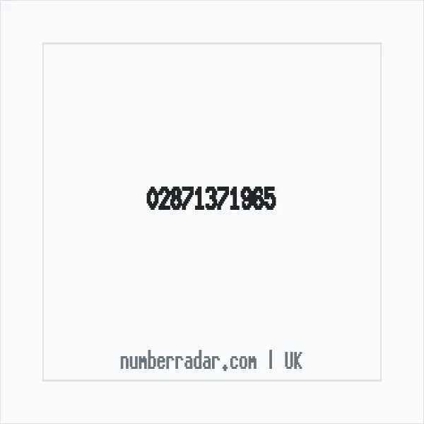 Reverse number check for +44 28 7137 1965 — who called me?