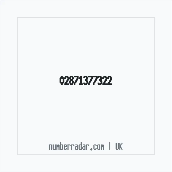 Reverse number check for +44 28 7137 7322 — who called me?