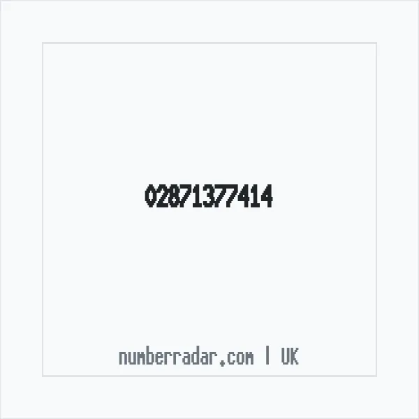 Reverse number check for +44 28 7137 7414 — who called me?