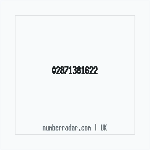 Reverse number check for +44 28 7138 1622 — who called me?