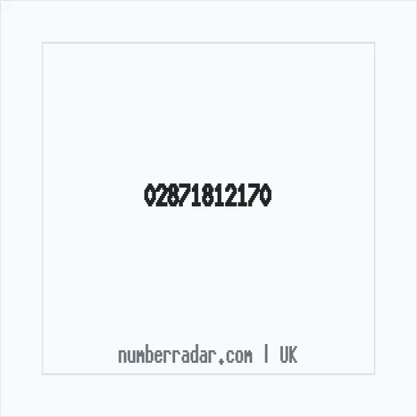 Reverse number check for +44 28 7181 2170 — who called me?