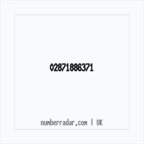 Reverse number check for +44 28 7188 6371 — who called me?