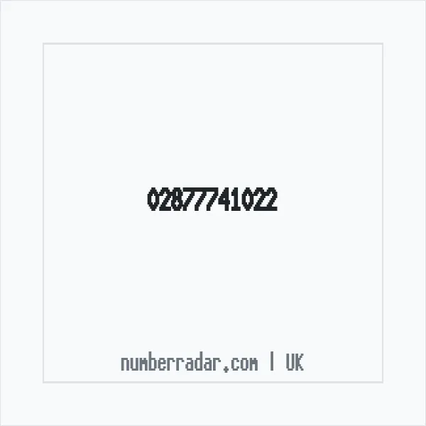 Reverse number check for +44 28 7774 1022 — who called me?
